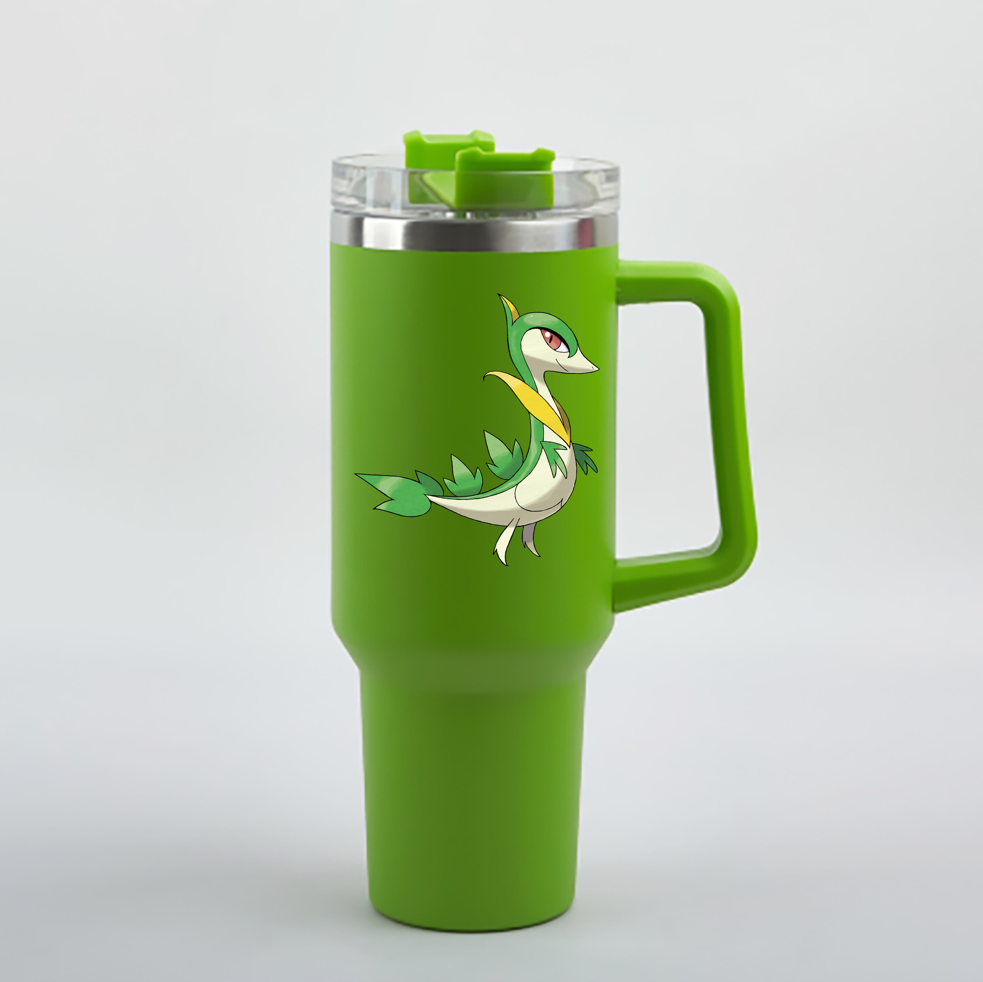 （画像用） ポケットモンスター Pokémon 1200mL車用タンブラー - クリスタルステッカー（プラスチックストロー付き）